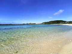 めちゃくちゃアクセスがいい前浜ビーチ 水も澄んでいて綺麗【阿嘉島】