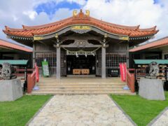 歴史ある宮古神社と往年の面影を残す漲水石畳道・ドイツ皇帝博愛記念碑【宮古島】