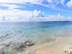 ゆっくりと過ごすことができる長間浜 【来間島】