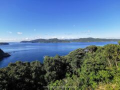 久賀島と奈留瀬戸の海を一望できる 小田河原展望台 【奈留島】