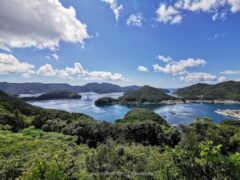 広い駐車場も完備 若松瀬戸を見渡せる 龍観山展望所【若松島】