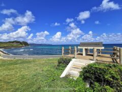 芦辺町の海岸沿いに佇む 皇太子同妃両殿下行啓記念碑【壱岐島】